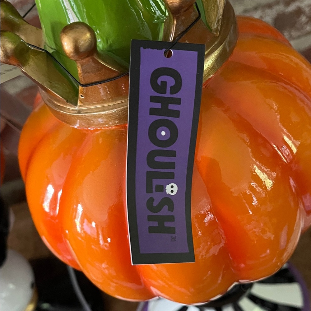 Festive Orange Pumpkin Decor by [Brand] - Picture 4 of 13